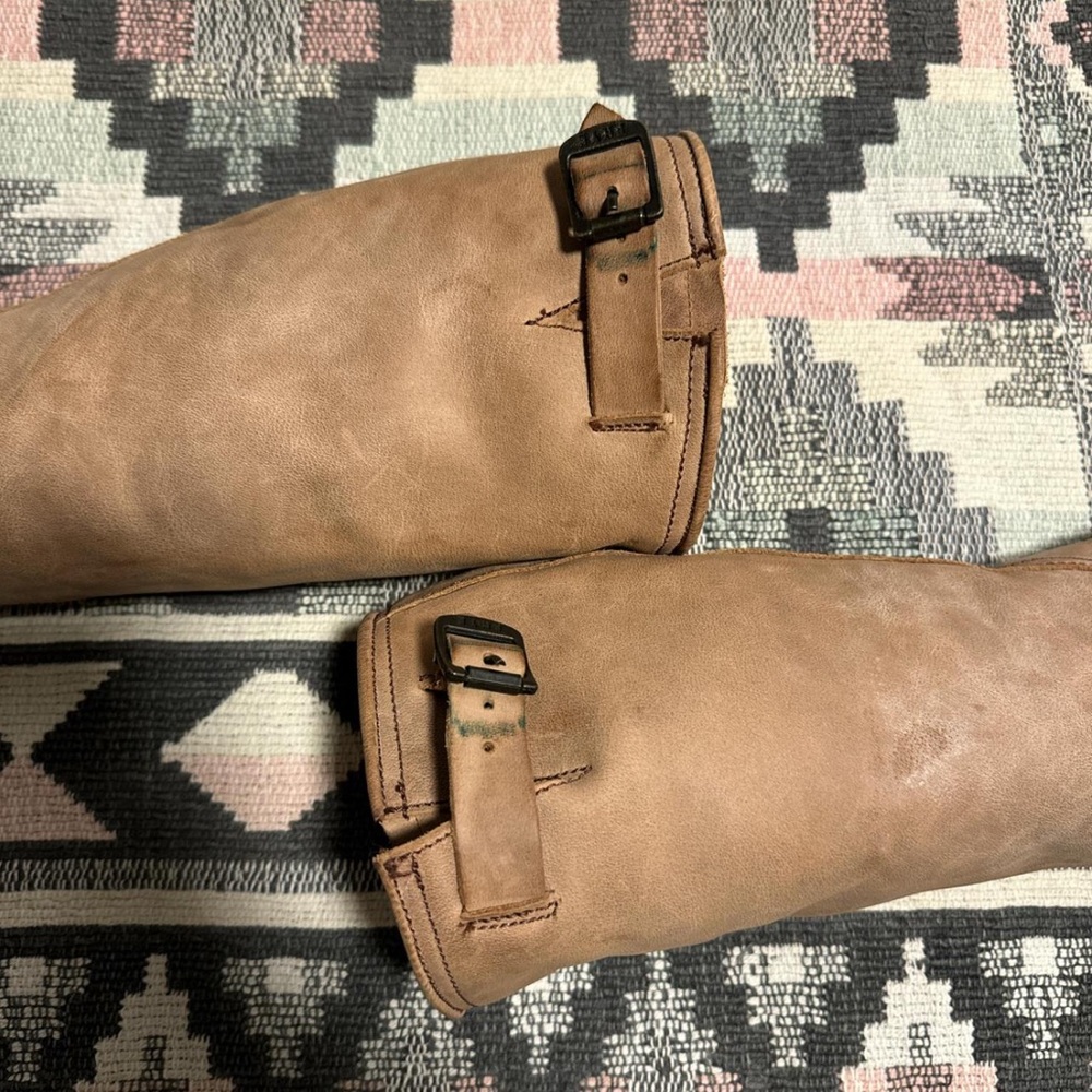 Frye Tan Leather Knee-High Boots - Picture 4 of 5